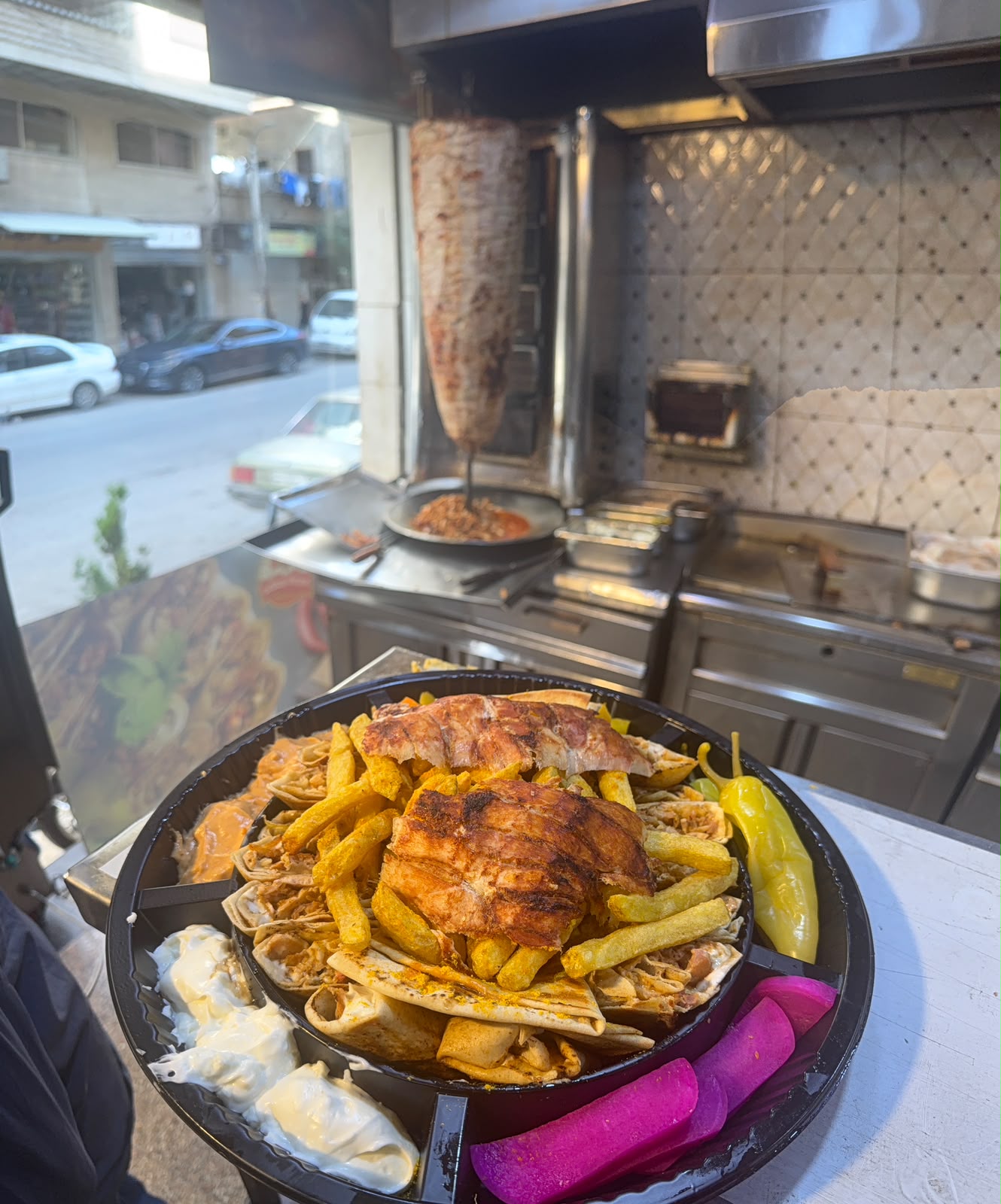 وجبة شاورما عربي دبل